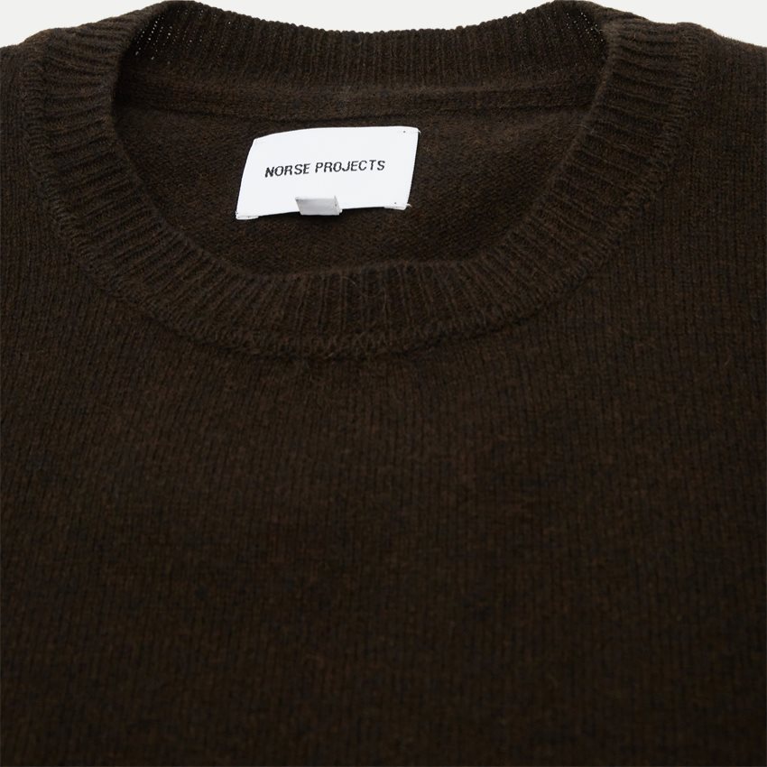 Norse Projects Stickat N45-0345 MERINO LAMBSWOOL BRUN