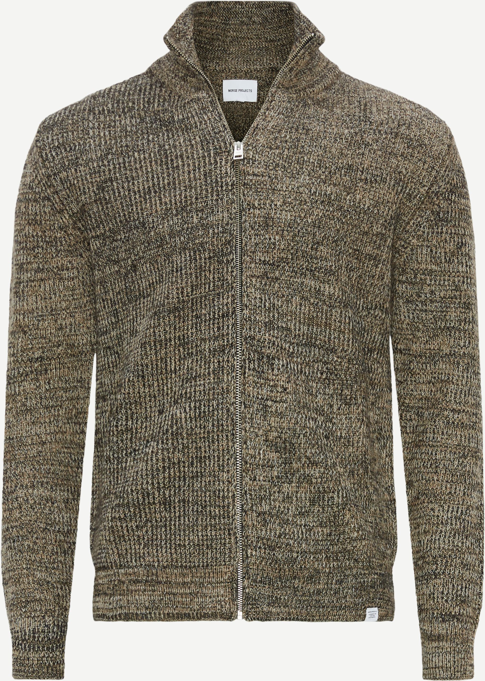 Norse Projects Knitwear N45-0550 HAGEN WOOL COTTON RIB Brown
