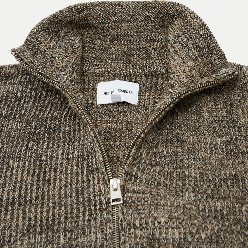 Norse Projects Knitwear N45-0550 HAGEN WOOL COTTON RIB CAMEL