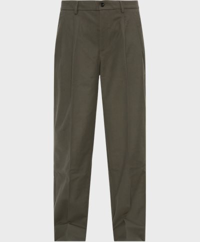 Norse Projects Trousers N25-0395 BENN RELAXED COTTON WOOL TWILL Army