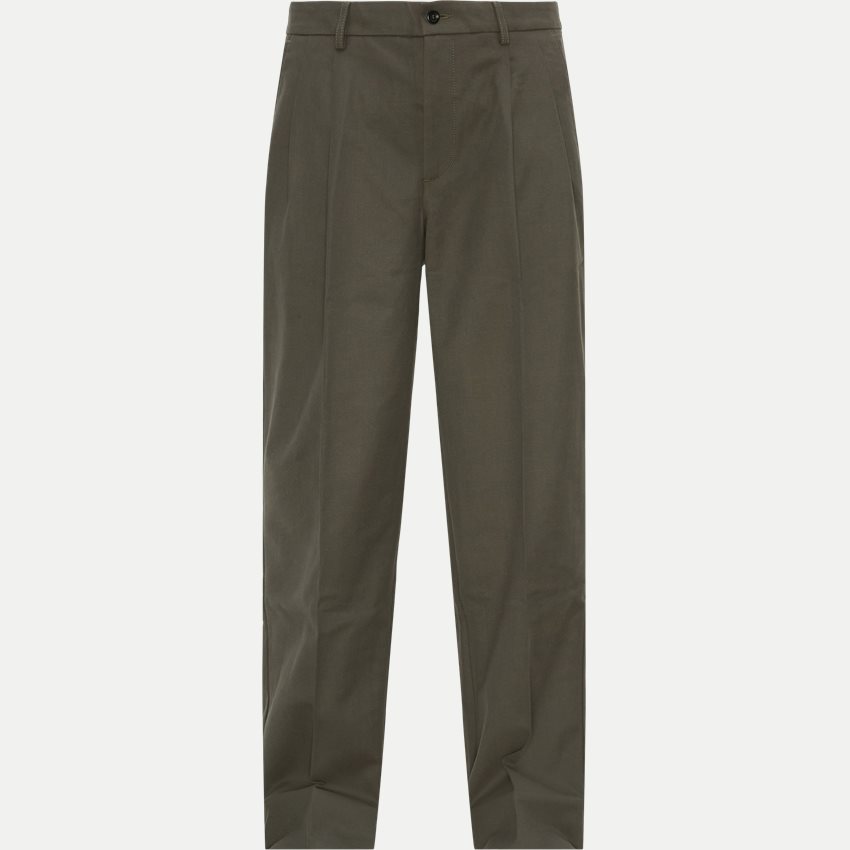 Norse Projects Trousers N25-0395 BENN RELAXED COTTON WOOL TWILL OLIVEN
