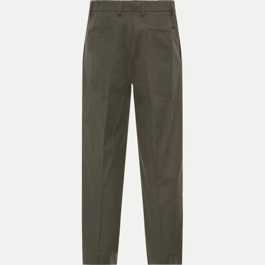 Norse Projects Trousers N25-0395 BENN RELAXED COTTON WOOL TWILL OLIVEN