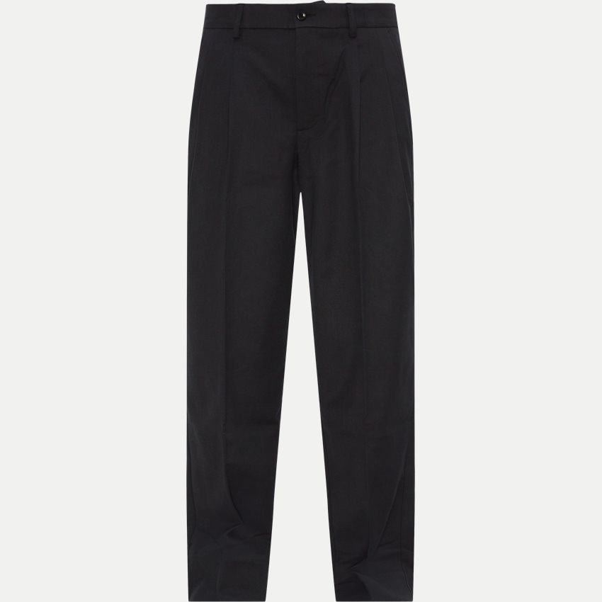 Norse Projects Trousers N25-0395 BENN RELAXED COTTON WOOL TWILL SORT