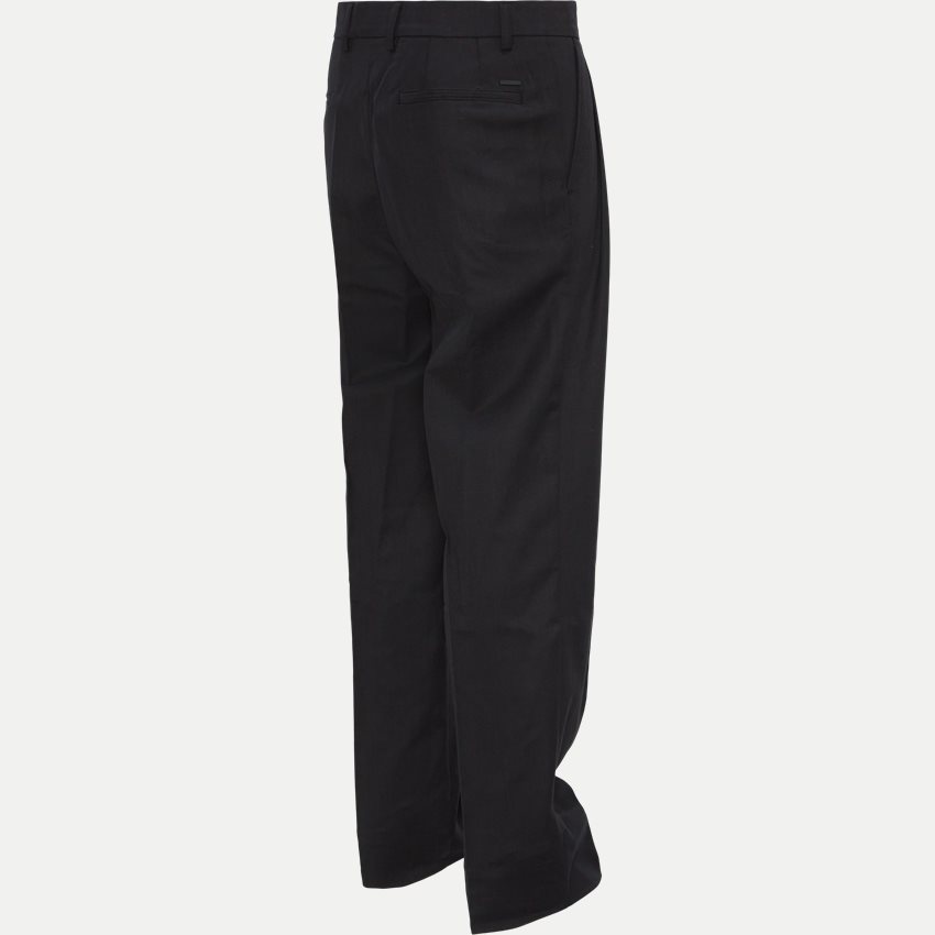 Norse Projects Trousers N25-0395 BENN RELAXED COTTON WOOL TWILL SORT