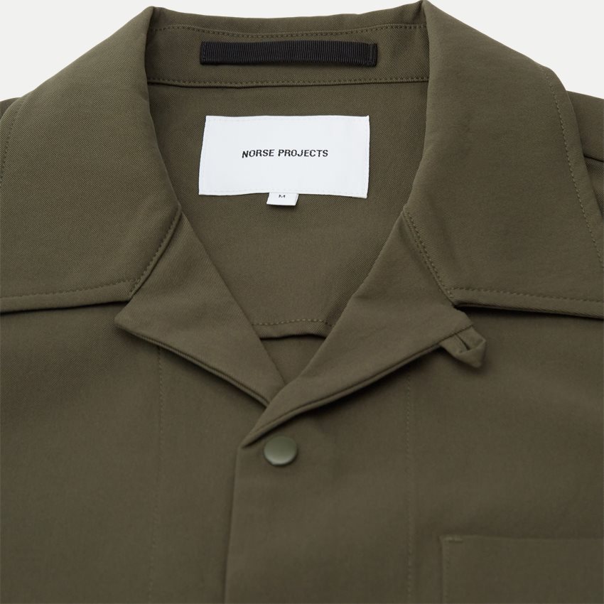 Norse Projects Blazer N40-0789 CARSTEN SOLOTEX TWILL OLIVEN