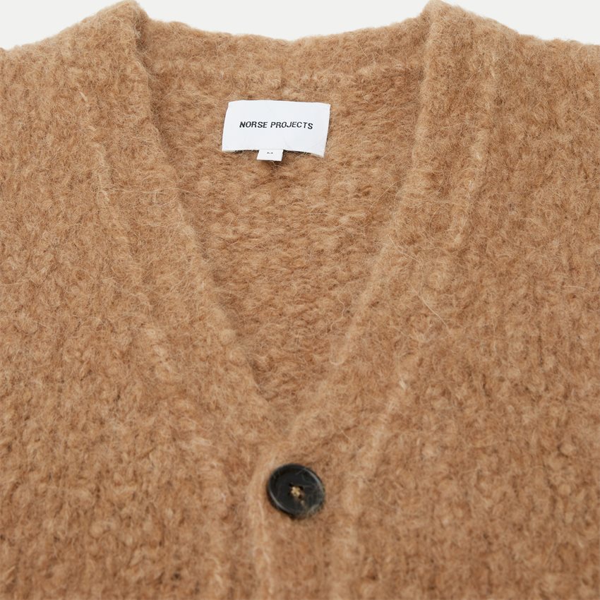 Norse Projects Vests N45-0590 AUGUST FLAME ALPACA CAMEL