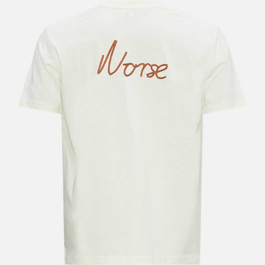 Norse Projects T-shirts N01-0648 JOHANNES ORGANIC CHAIN STITCH HVID