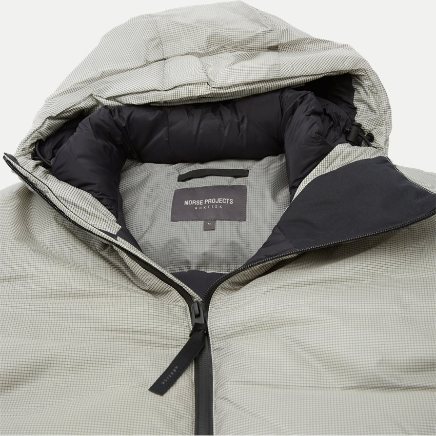 Norse Projects Jackor N55-0570 SHORT DOWN PARKA PASMO GRÅ