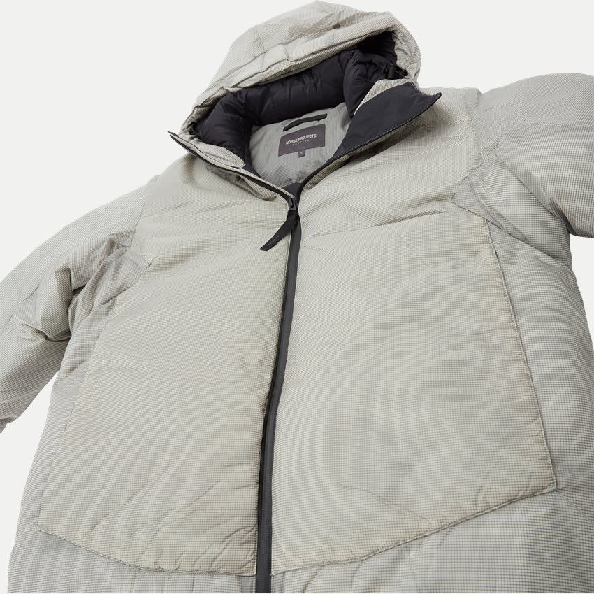 Norse Projects Jackor N55-0570 SHORT DOWN PARKA PASMO GRÅ