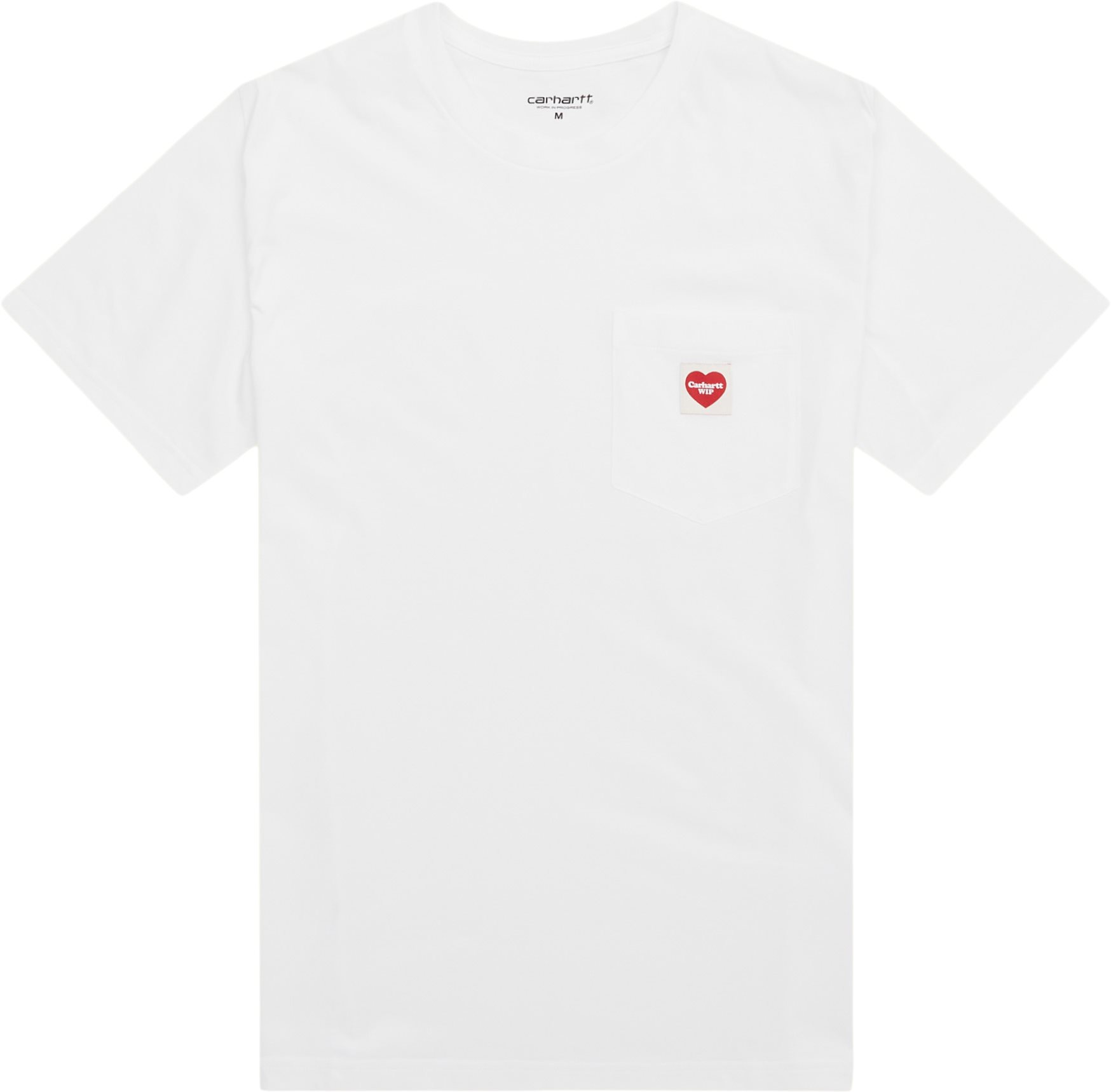 Carhartt WIP T-shirts S/S POCKET HEART I032128 Vit