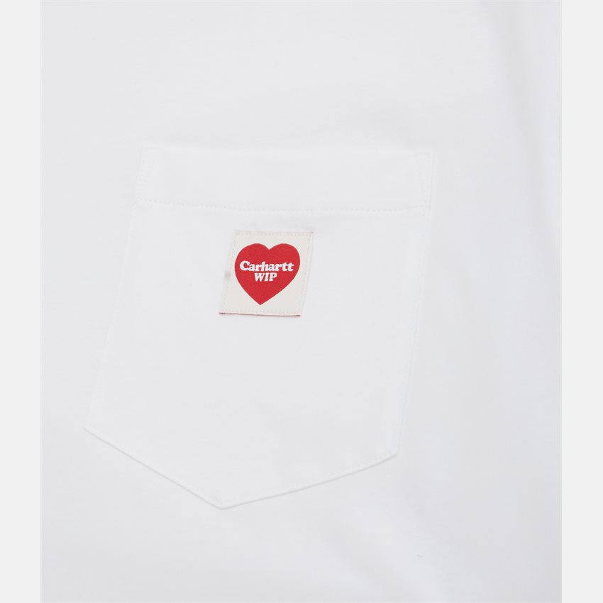 Carhartt WIP T-shirts S/S POCKET HEART I032128 WHITE