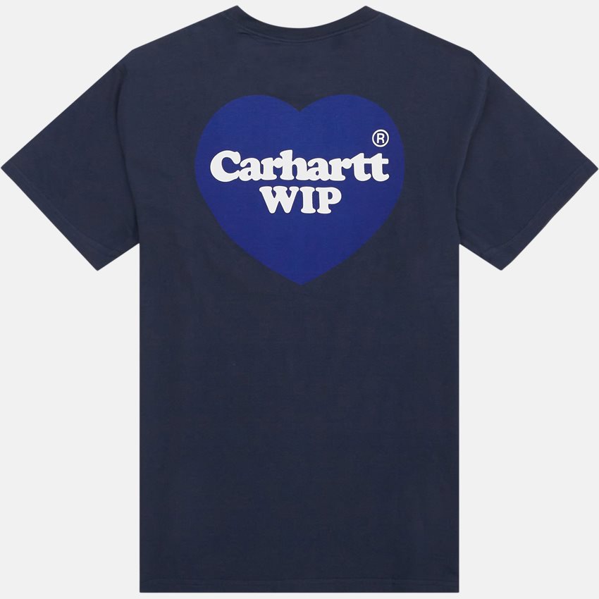 Carhartt WIP T-shirts S/S DOUBLE HEART T-SHIRT  I032155 BLUE