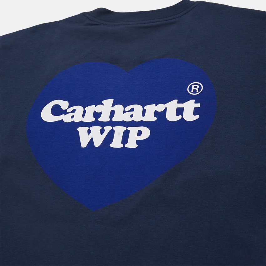 Carhartt WIP T-shirts S/S DOUBLE HEART T-SHIRT  I032155 BLUE