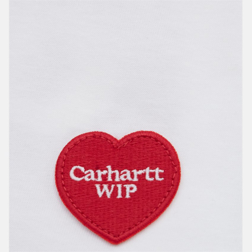 Carhartt WIP T-shirts S/S DOUBLE HEART T-SHIRT  I032155 WHITE