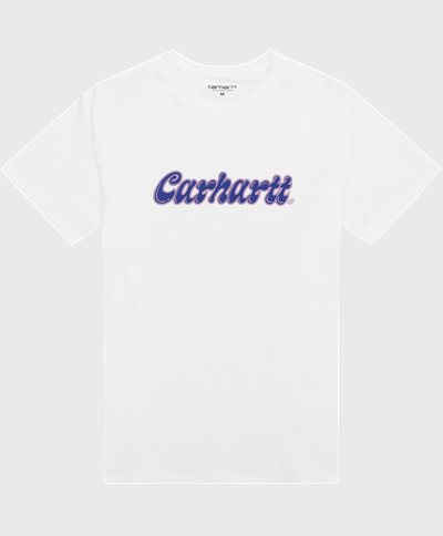 Carhartt WIP T-shirts S/S LIQUID SCRIPT T-SHIRT I032120 Vit