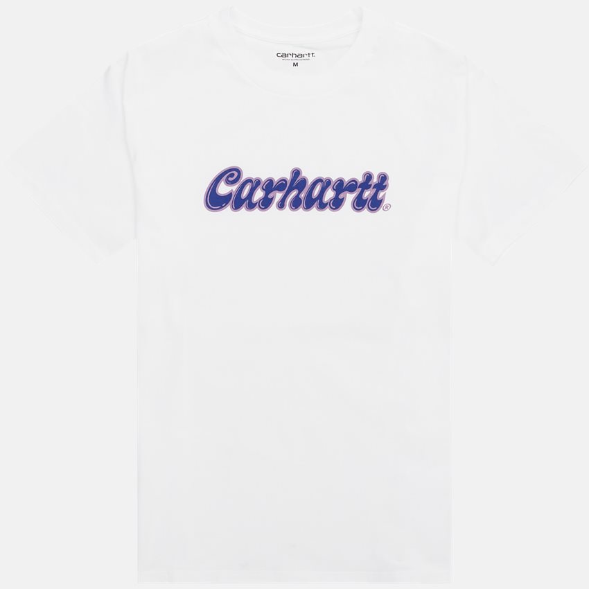 Carhartt WIP T-shirts S/S LIQUID SCRIPT T-SHIRT I032120 WHITE