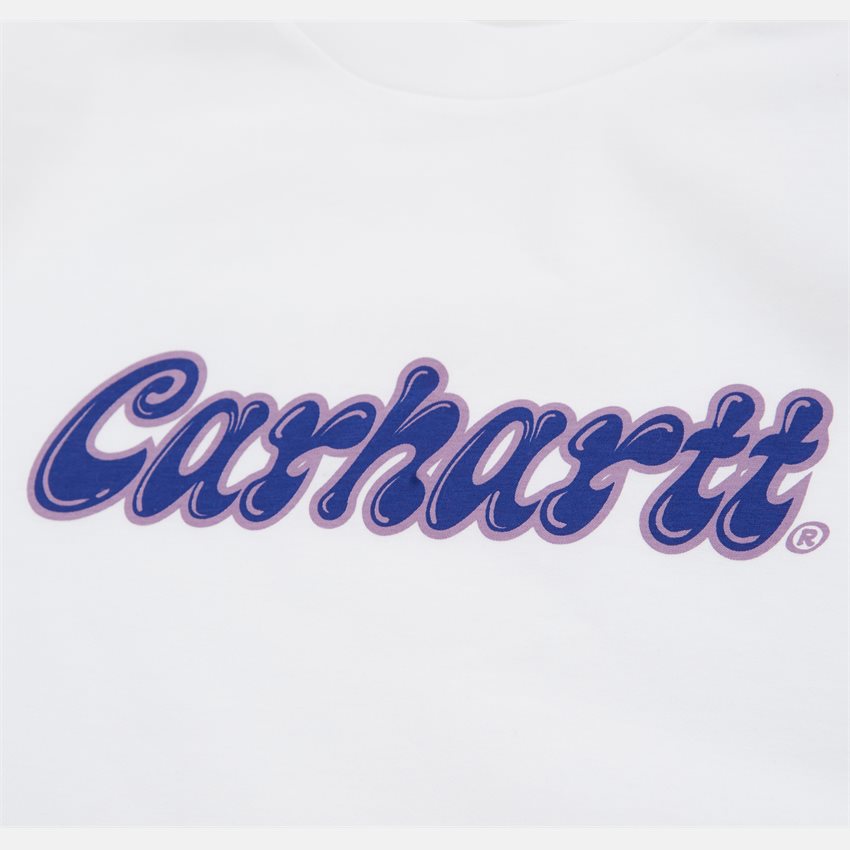 Carhartt WIP T-shirts S/S LIQUID SCRIPT T-SHIRT I032120 WHITE