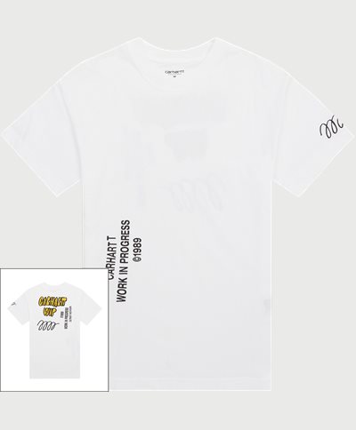 Carhartt WIP T-shirts S/S SIGNATURE T-SHIRT I032154 Vit