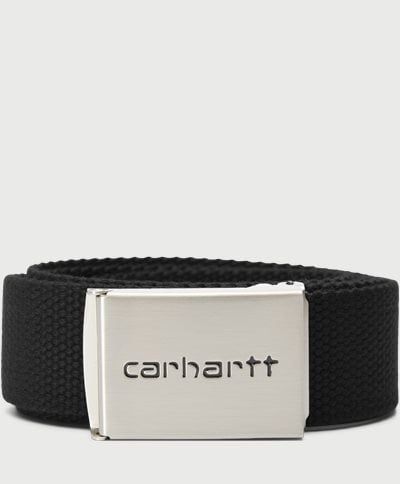 Carhartt WIP Belts CLIP BELT CHROME I019176 Black
