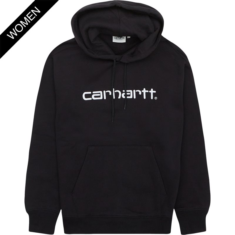 Carhartt Women Hooded Carhartt Sweatshirt Black