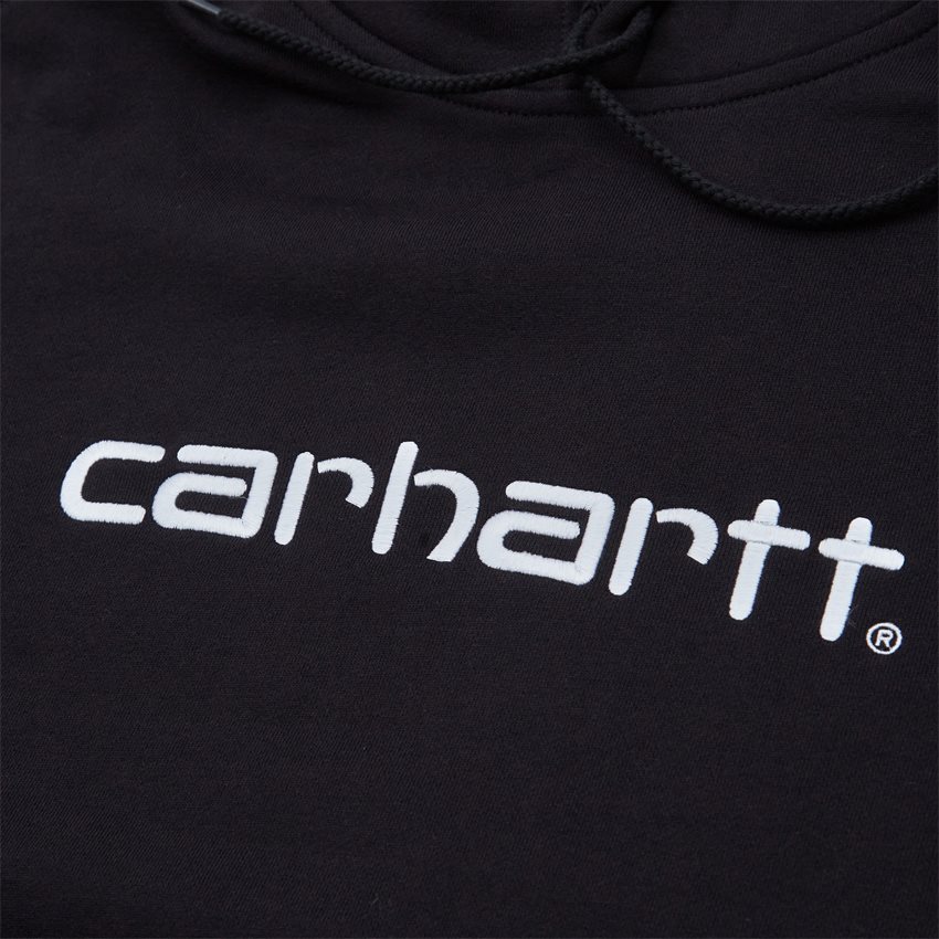 Carhartt WIP Women Sweatshirts W HOODED CARHARTT SWEATSHIRT I027476 BLACK