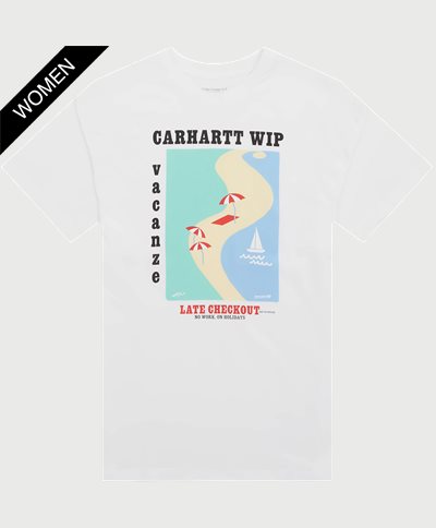 Carhartt WIP Women T-shirts W SS VACANZE T-SHIRT I031669 White