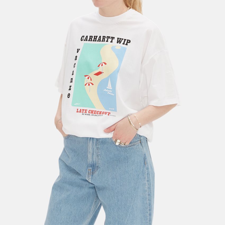 Carhartt WIP Women T-shirts W SS VACANZE T-SHIRT I031669 WHITE