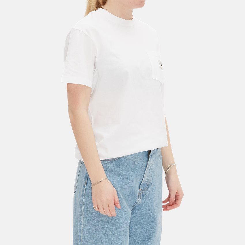 Carhartt WIP Women T-shirts W SS POCKET T-SHIRT I031832 WHITE