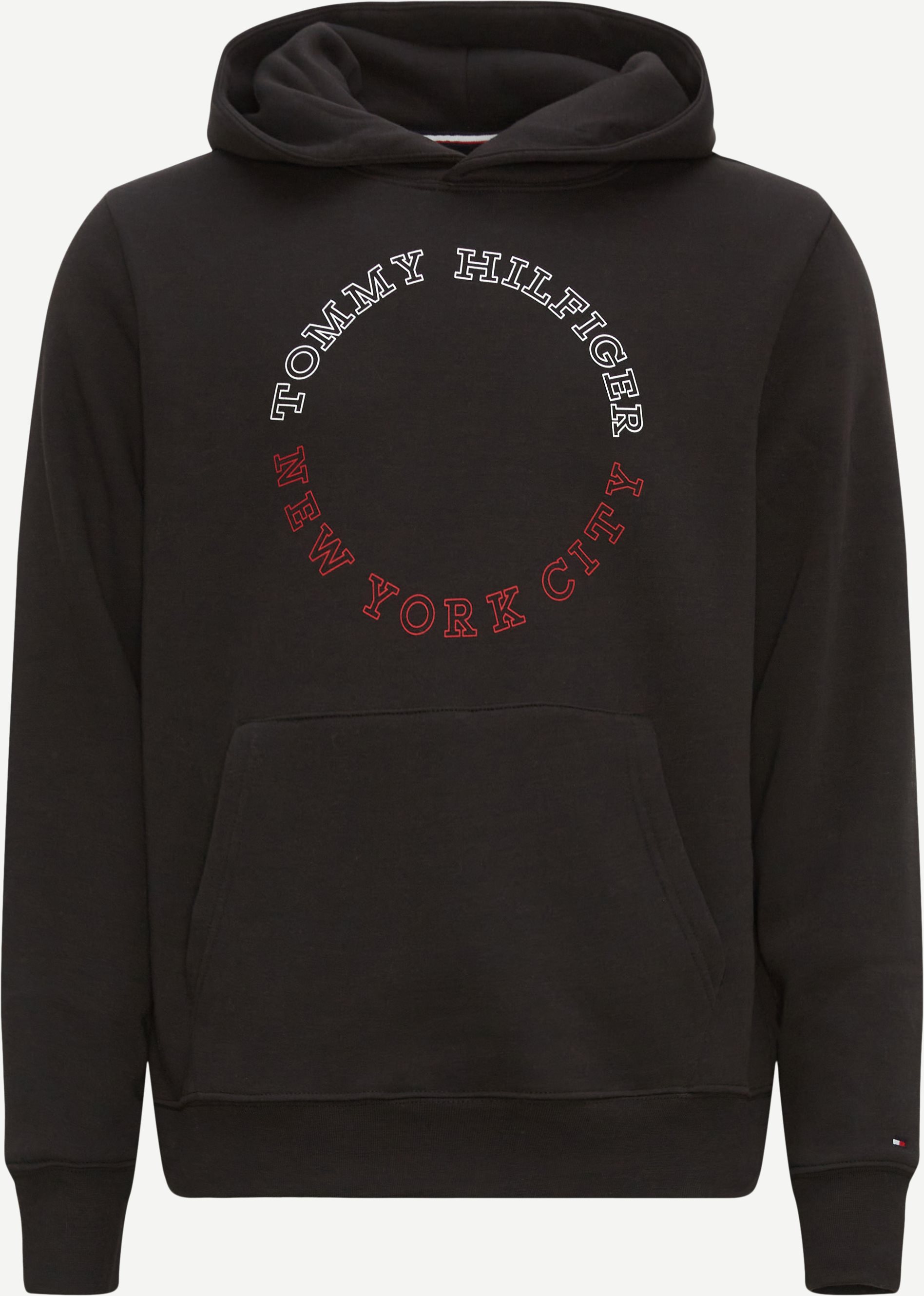 Tommy Hilfiger Sweatshirts 32655 MONOTYPE ROUNDALL HOODY Sort