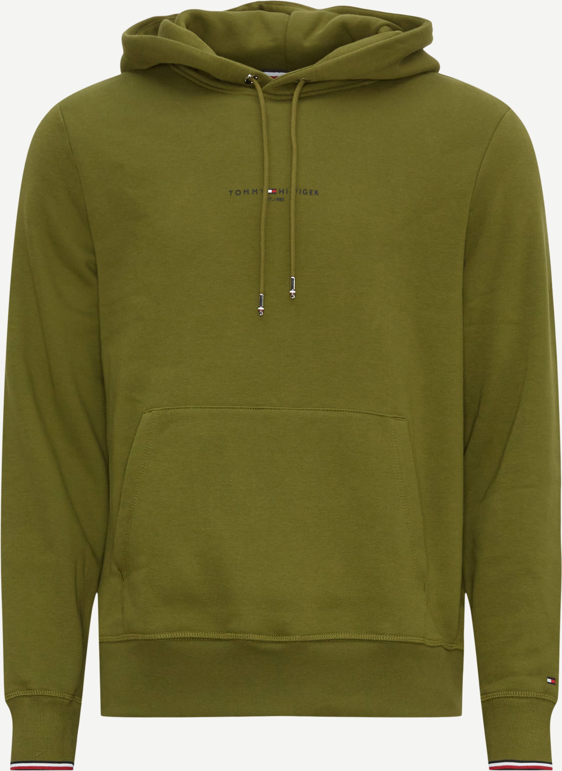 Tommy Hilfiger Sweatshirts 32673 TOMMY LOGO TIPPED HOODY Green