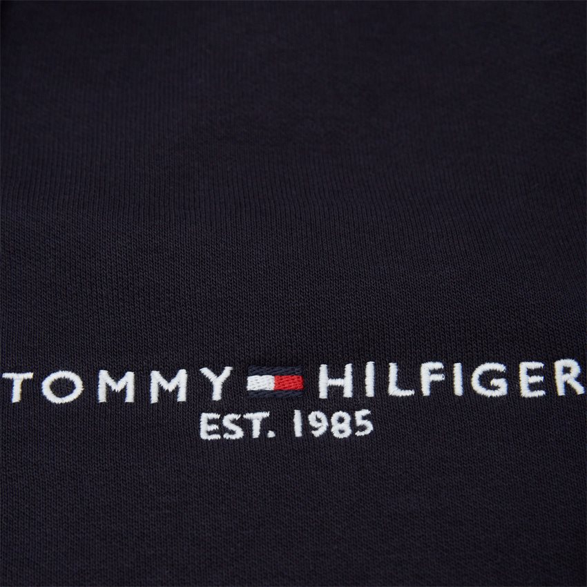Tommy Hilfiger Sweatshirts 27841 TOMMY LOGO FUR LINED HOODY NAVY