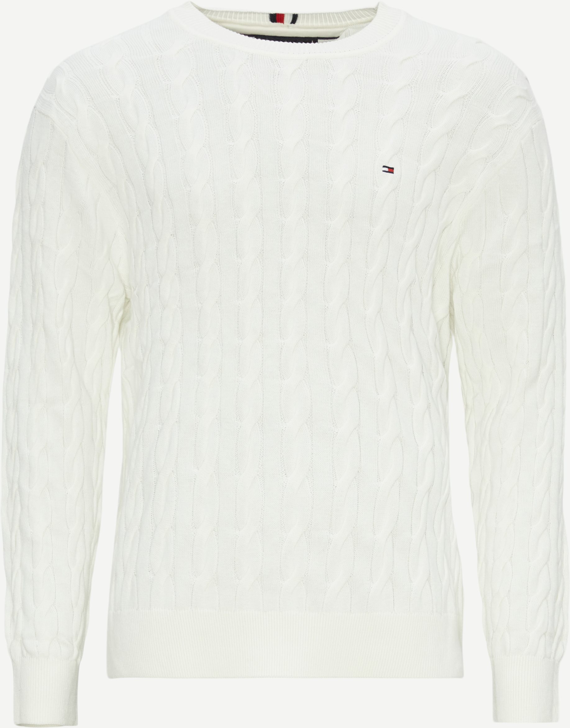 Tommy Hilfiger Stickat 33132 CLASSIC CABLE CREW NECK Sand