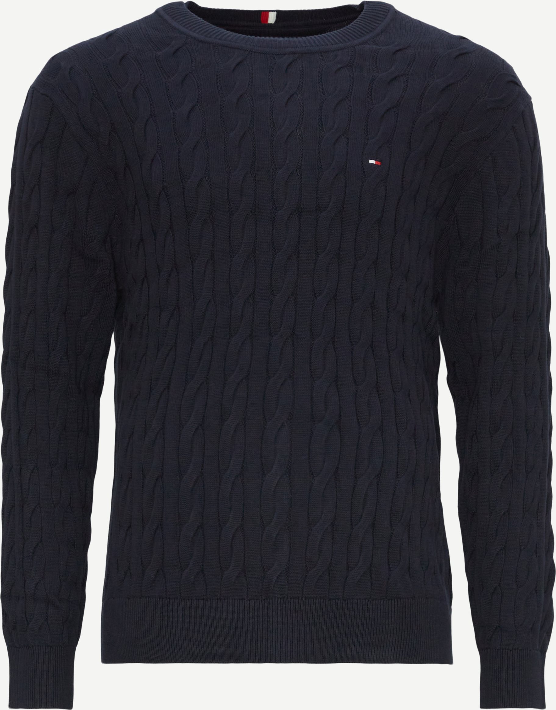 Tommy Hilfiger Knitwear 33132 CLASSIC CABLE CREW NECK Blue