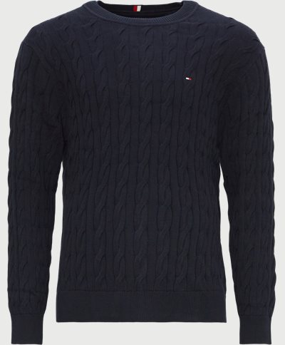 Tommy Hilfiger Knitwear 33132 CLASSIC CABLE CREW NECK Blue