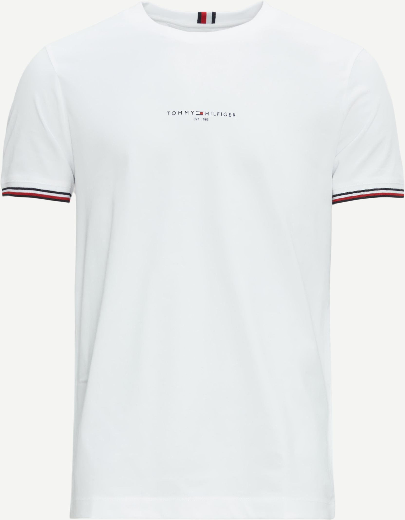 Tommy Hilfiger T-shirts 32584 TOMMY LOGO TIPPED TEE White