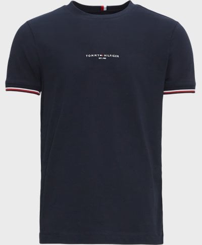 Tommy Hilfiger T-shirts 32584 TOMMY LOGO TIPPED TEE Blå