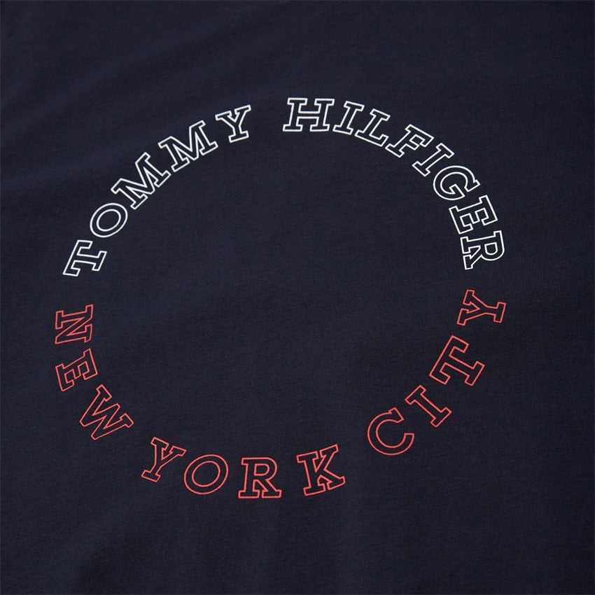 Tommy Hilfiger T-shirts 32602 MONOTYPE ROUNDLE TEE NAVY