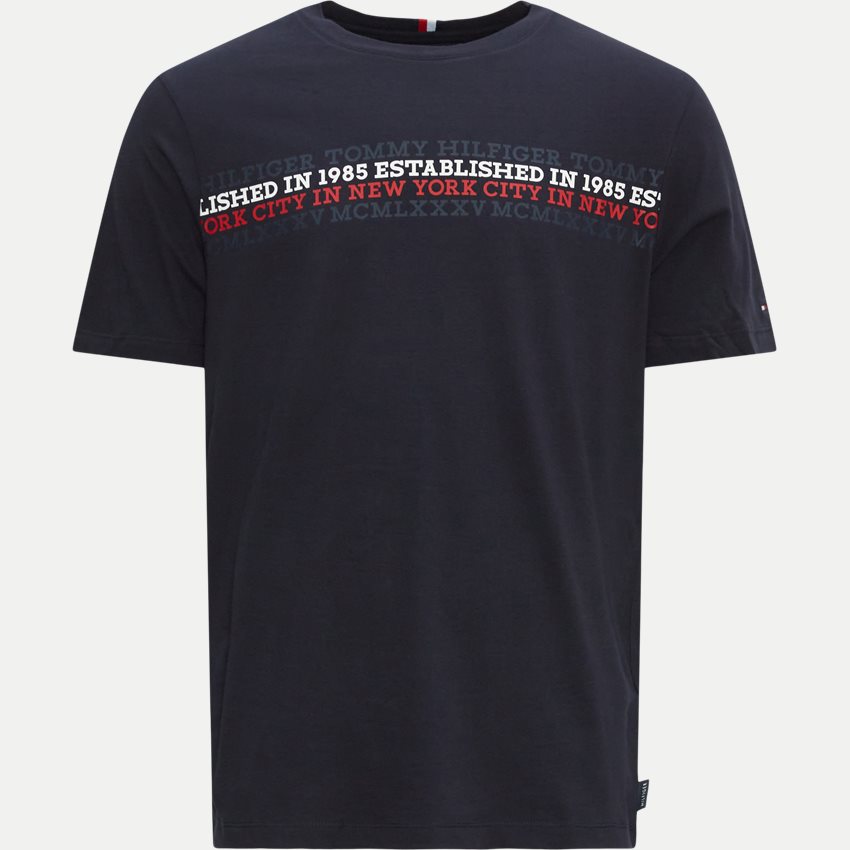 Tommy Hilfiger T-shirts 32618 CENTER CHEST STRIPE TEE NAVY