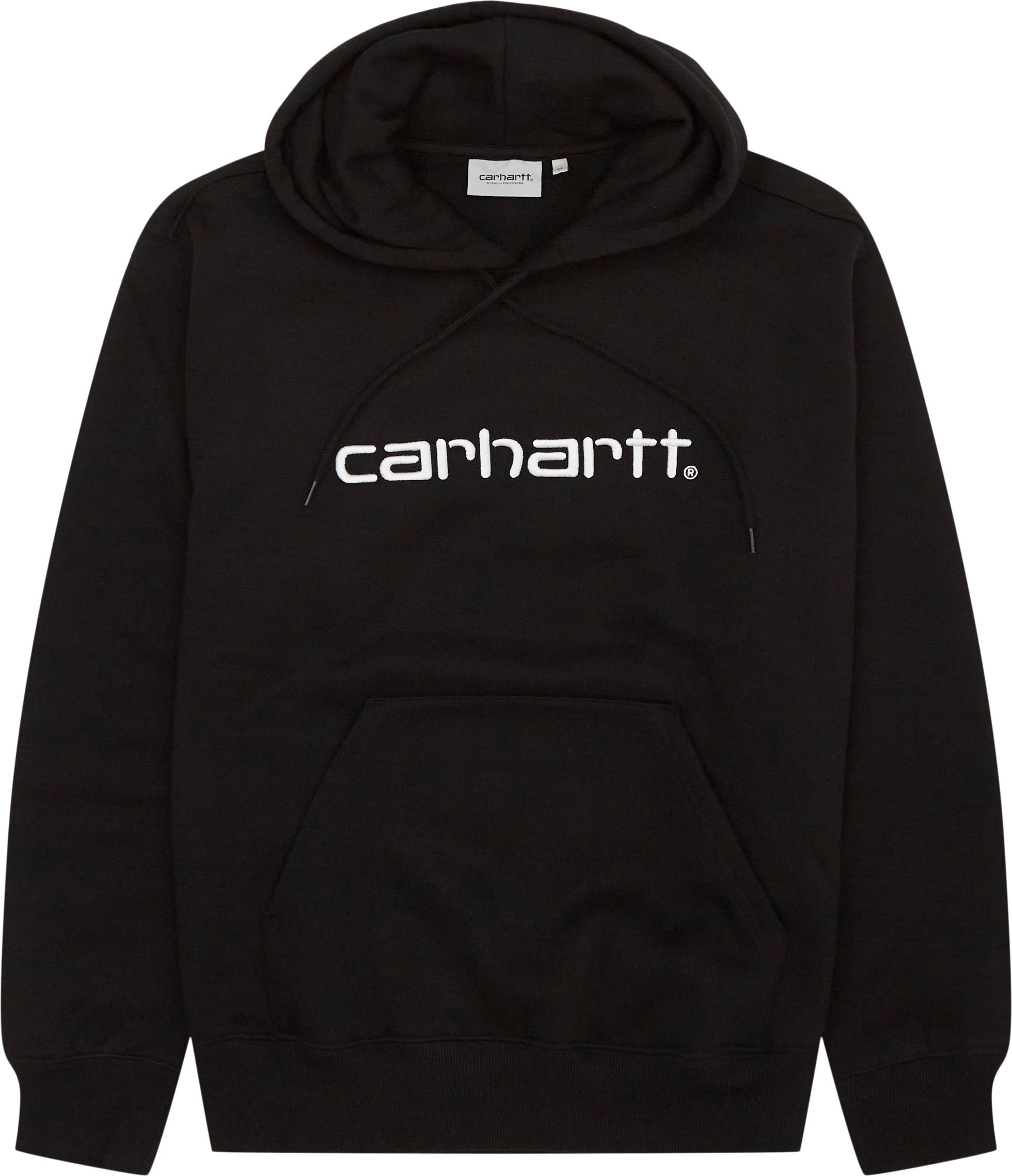 Carhartt WIP Sweatshirts HOODED CARHARTT SWEATSHIRT I030547 Svart