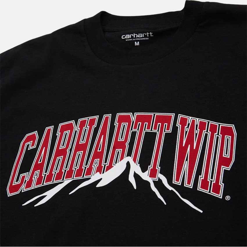 Carhartt WIP T-shirts S/S MOUNTAIN COLLEGE T-SHIRT I032389 BLACK