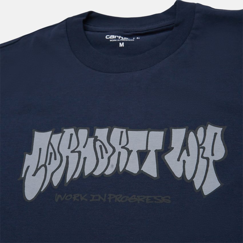 Carhartt WIP T-shirts S/S THROW UP T-SHIRT I032384 BLUE