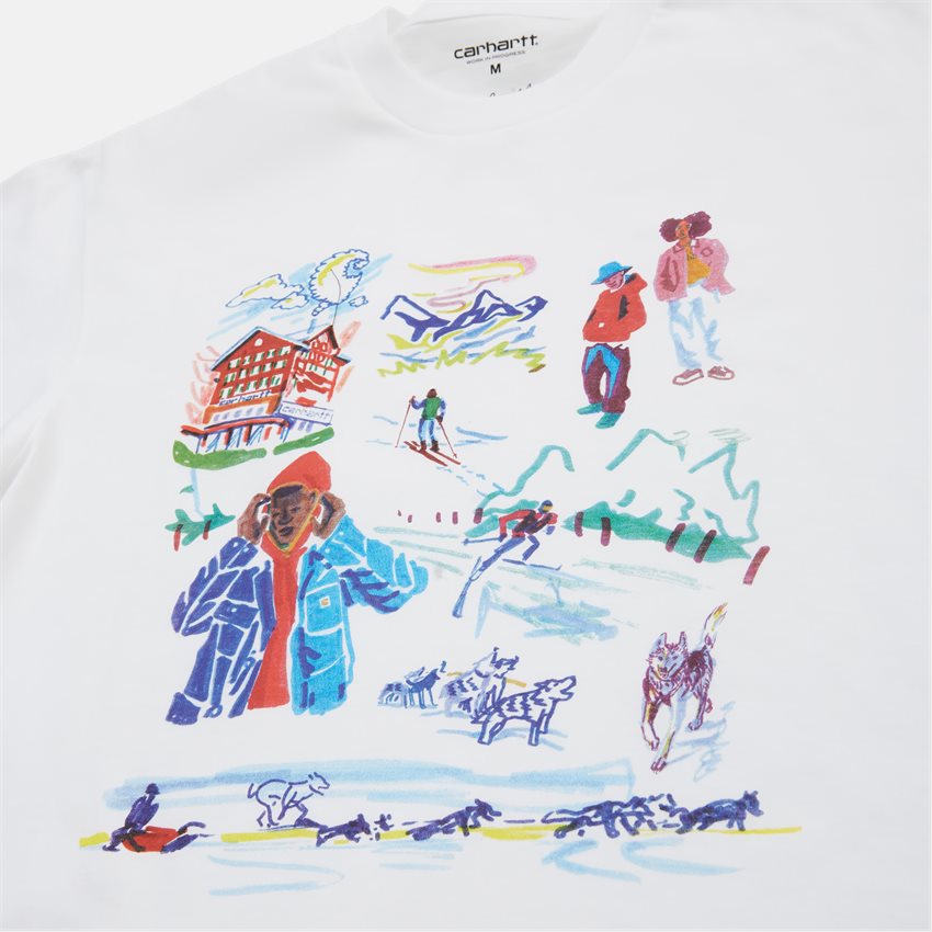 Carhartt WIP T-shirts S/S OLLIE MAC CHALET T-SHIRT I032409 WHITE