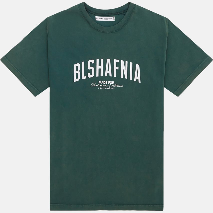 BLS T-shirts BACKSTAGE TEE WASHED 202308081 GREEN