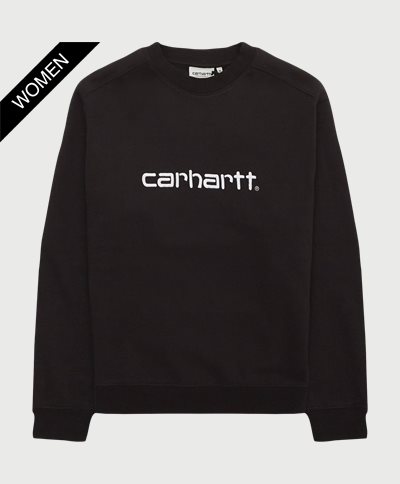 Carhartt WIP Women Sweatshirts W CARHARTT SWEAT I032694 Svart