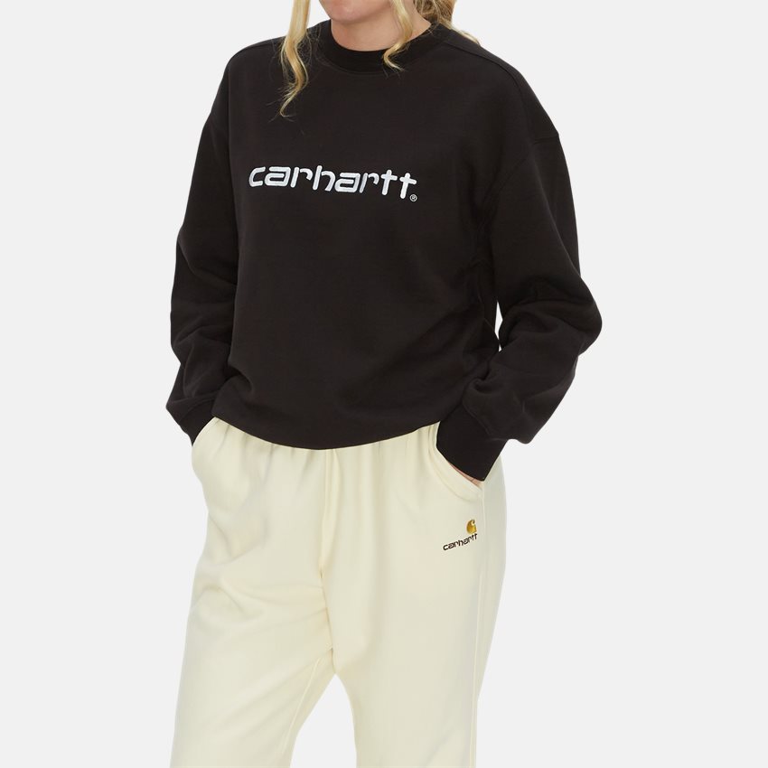 Carhartt WIP Women Sweatshirts W CARHARTT SWEAT I032694 BLACK