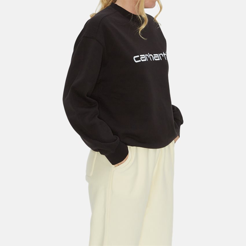 Carhartt WIP Women Sweatshirts W CARHARTT SWEAT I032694 BLACK