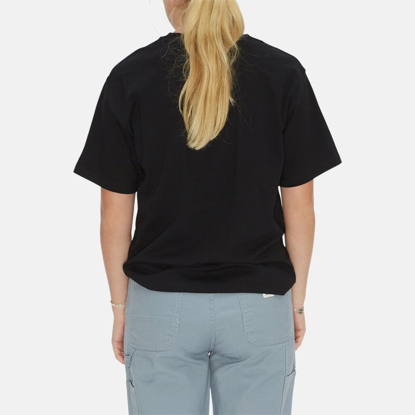 Carhartt WIP Women T-shirts W SS AMERICAN SCRIPT T-SHIRT I032218. BLACK