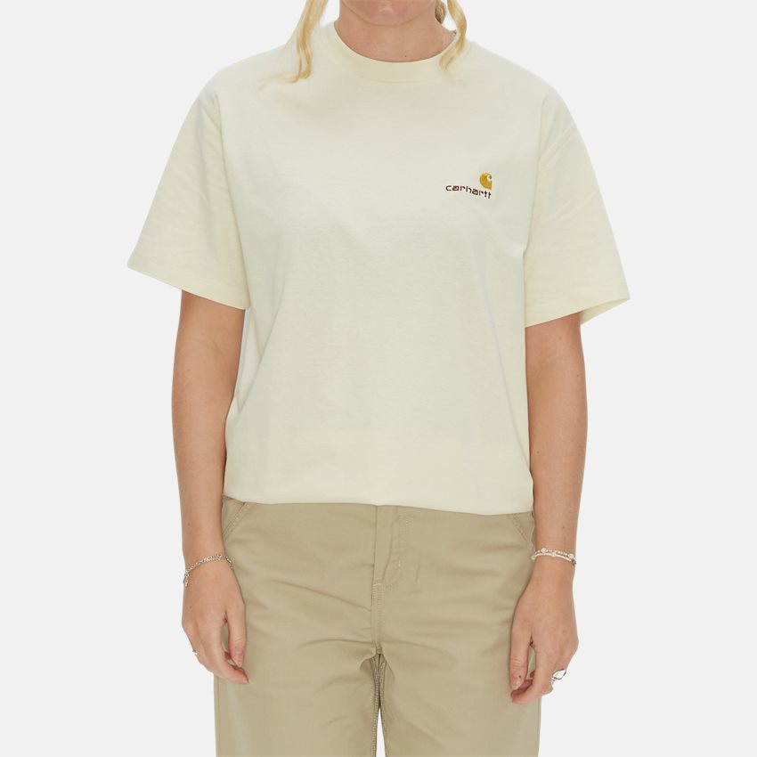 Carhartt WIP Women T-shirts W SS AMERICAN SCRIPT T-SHIRT I032218. NATURAL