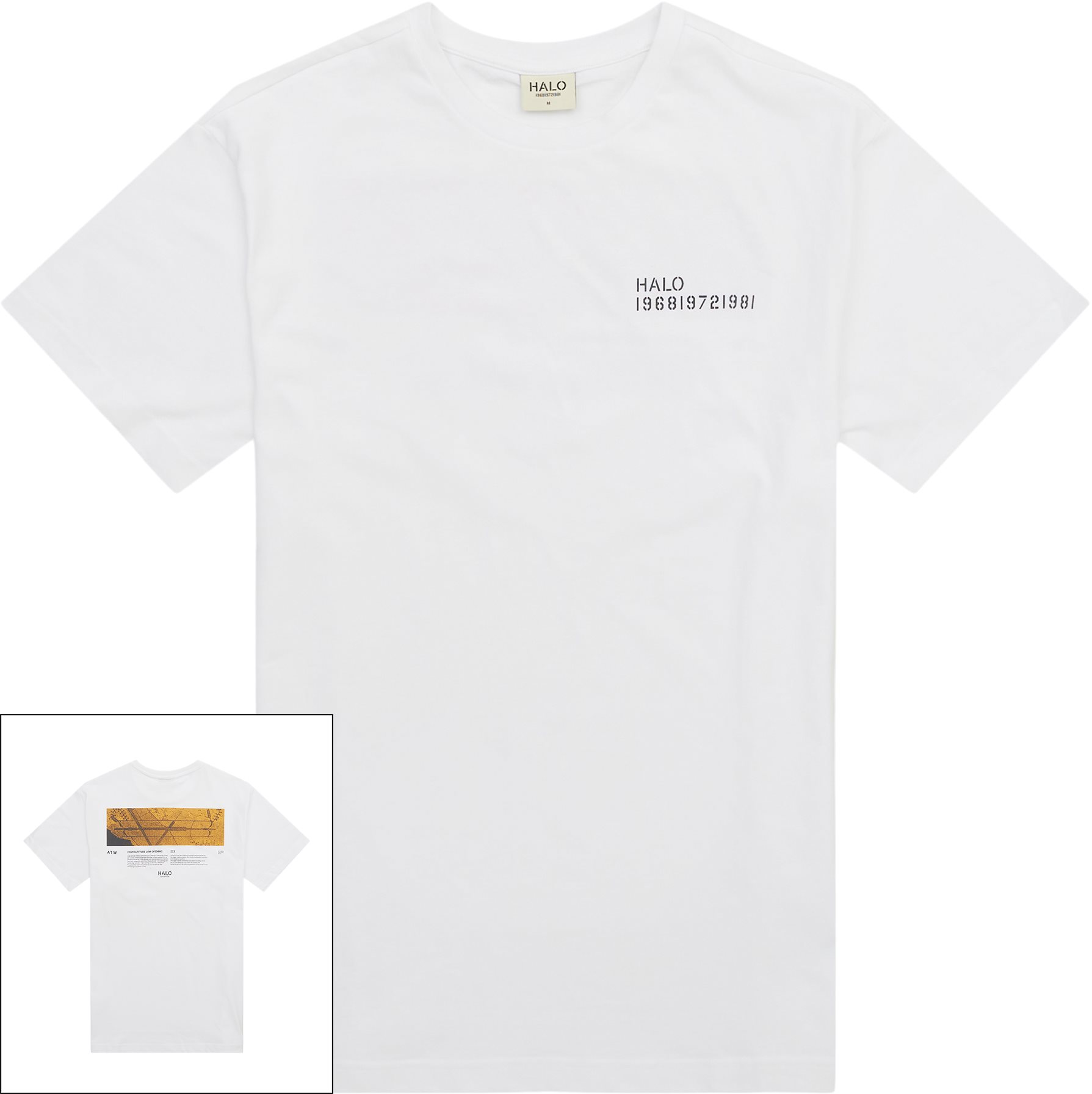 HALO T-shirts HALO TEE 225065 9250 Hvid