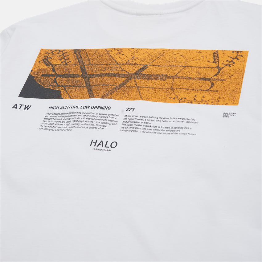 HALO T-shirts HALO TEE 225065 9250 HVID
